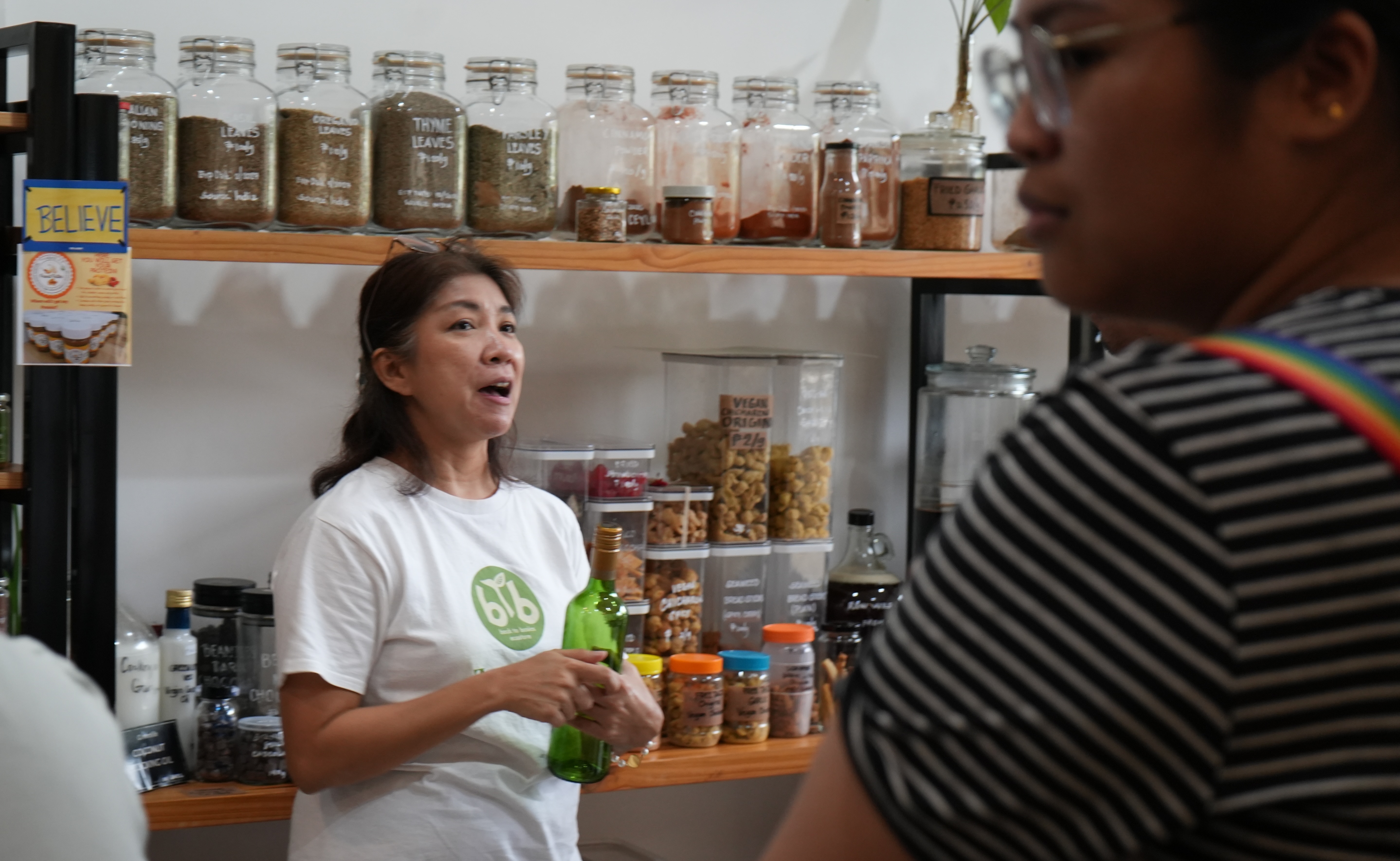 Participants of the Plastics Circularity Seminar organized by the EU-PH Green Economy Partnership visited Back to Basics Ecostore to learn about their business model of offering refill stations for essential household items and promoting the reuse of containers Photo by Earl Diaz/ SO2 Participants of the Plastics Circularity Seminar organized by the EU-PH Green Economy Partnership visited Back to Basics Ecostore to learn about their business model of offering refill stations for essential household items and promoting the reuse of containers Photo by Earl Diaz/SO2